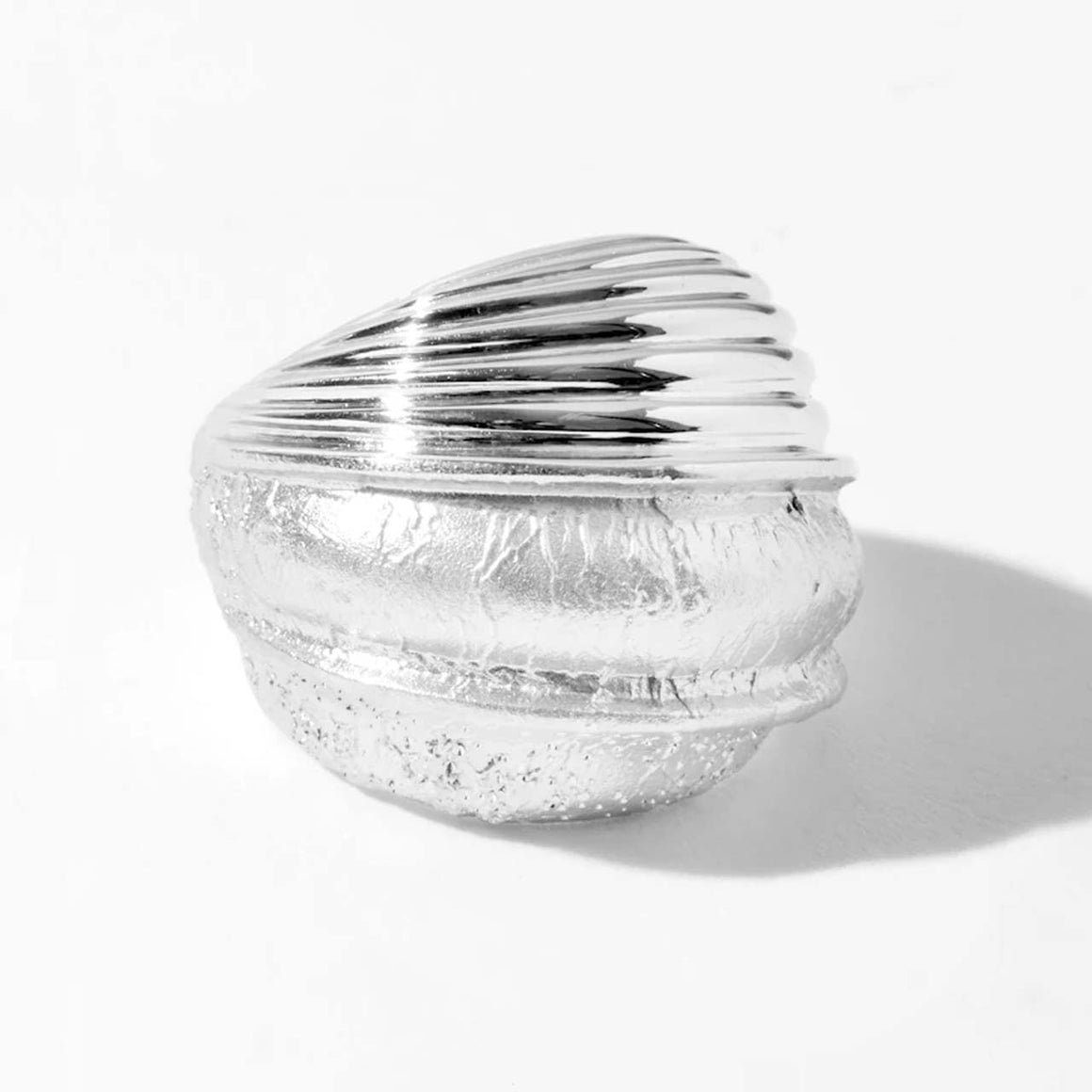 Textured Dome Polished Ring