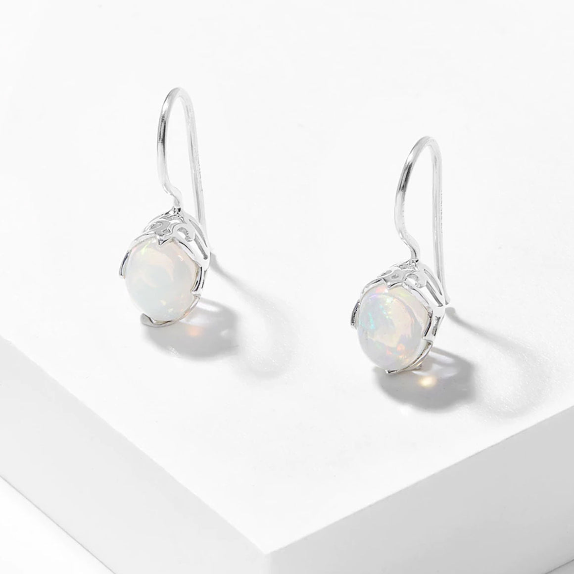 Opal Side Gallery Earrings