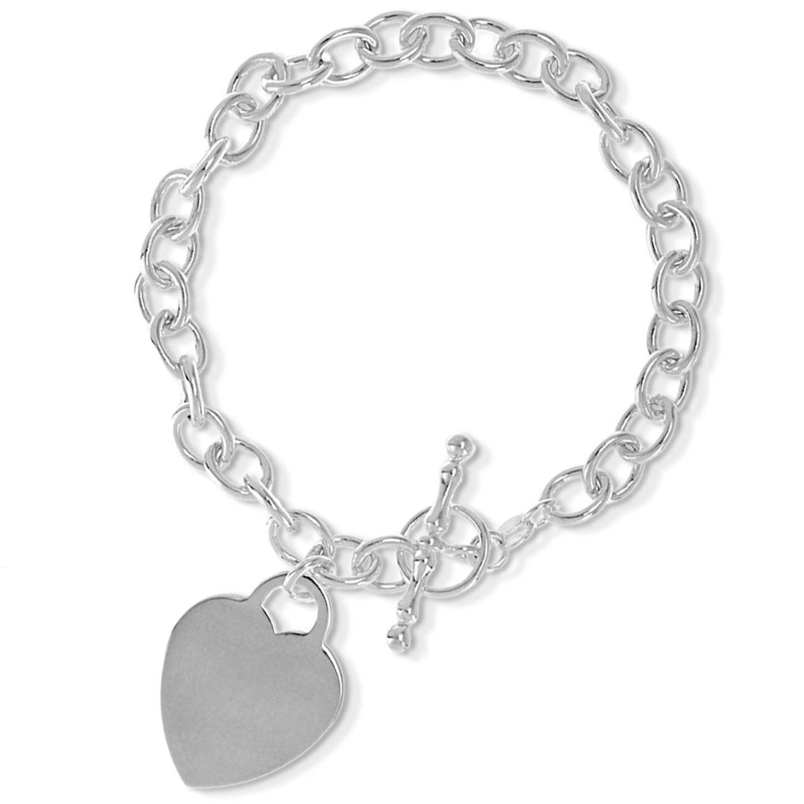 Heart Charm Toggle Bracelet