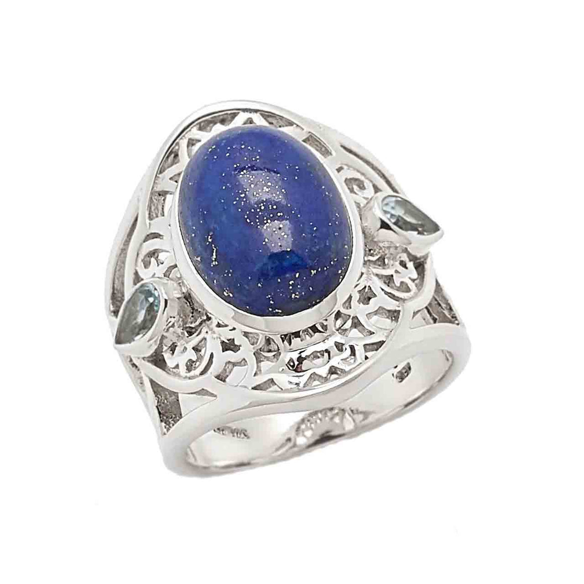 Lapis and Blue Topaz Ring