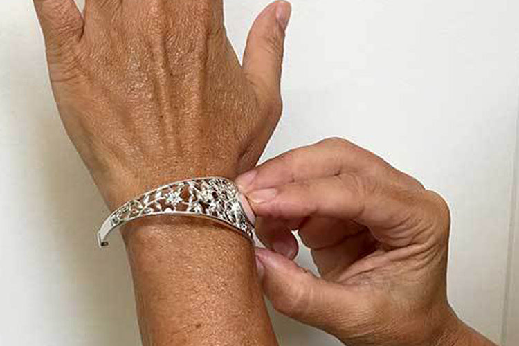 How to Put on a Cuff Bracelet
