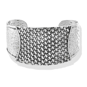 Woven and Textured Cuff Bracelet