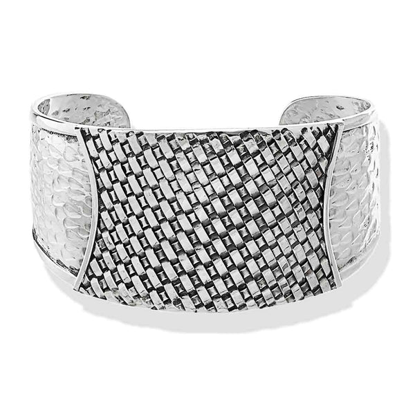 Woven and Textured Cuff Bracelet