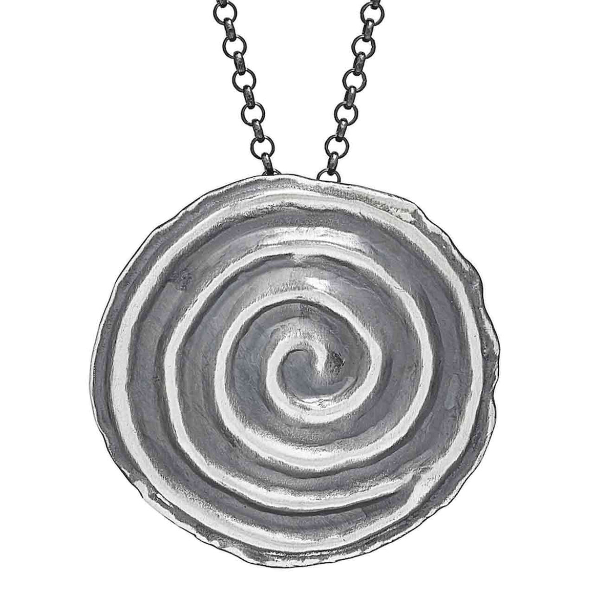 Swirl Pendant with  Chain