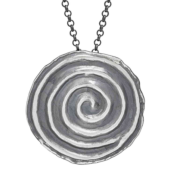 Swirl Pendant with Chain