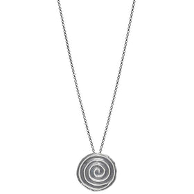 Swirl Pendant with Chain