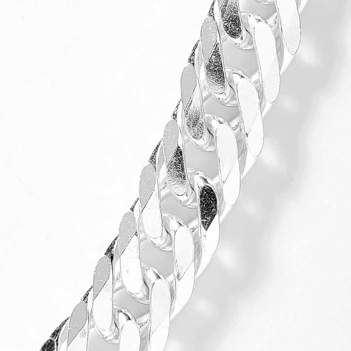Men's Sterling Silver Flat Cuban Link Chain - 24inch