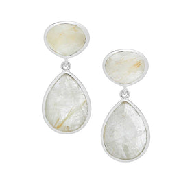 Rutilated Quartz Earrings