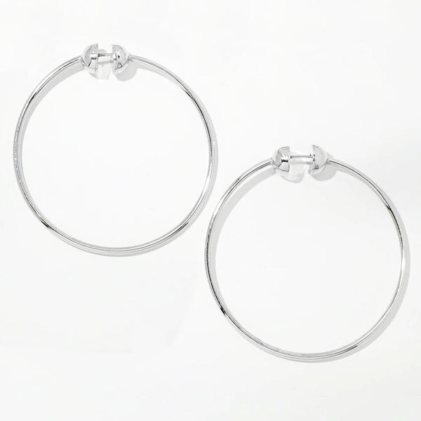 Ball Closure Hoop Earrings