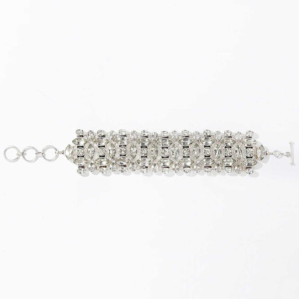 Green Amethyst Multi Gemstone Mosaic Bracelet