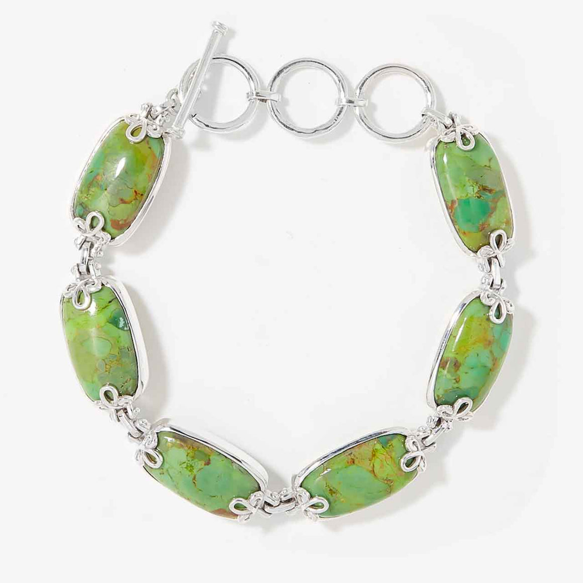 Green Mohave Turquoise Link Bracelet