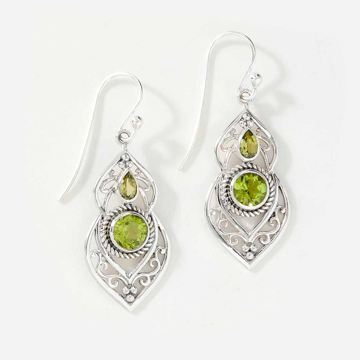 Peridot Drop Earrings