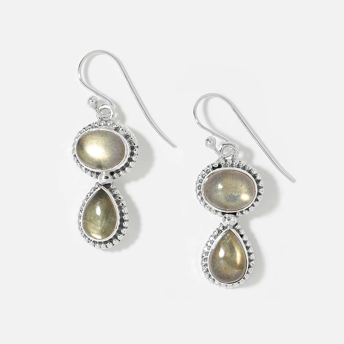 Golden Labradorite Earrings