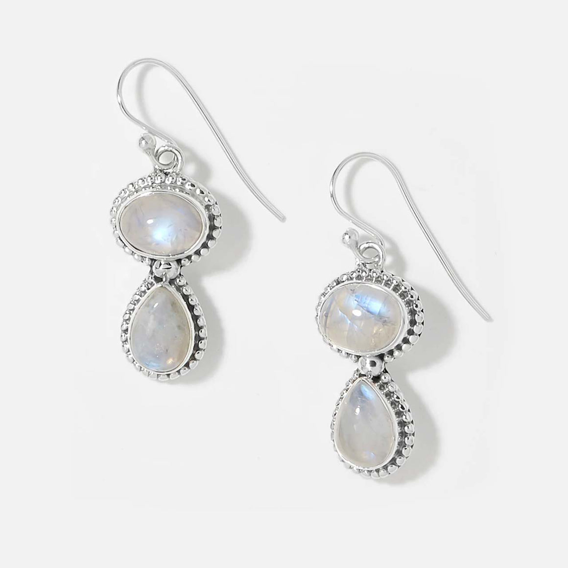 Rainbow Moonstone Earrings