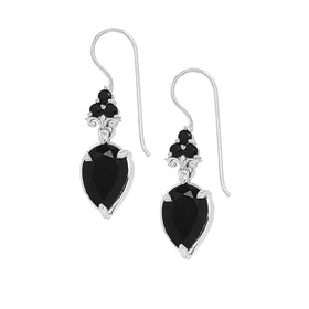 Black Spinel Earrings