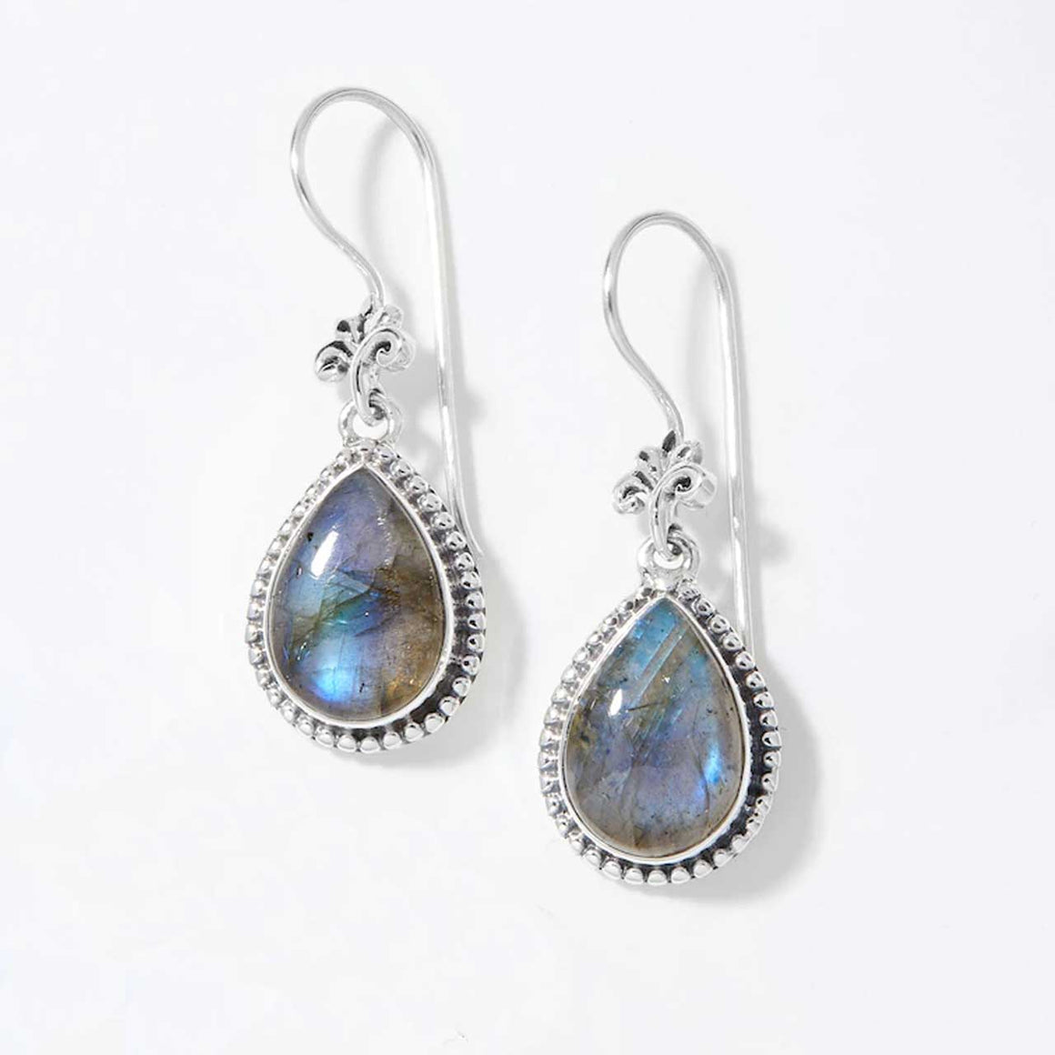 Labradorite Teardrop Earrings