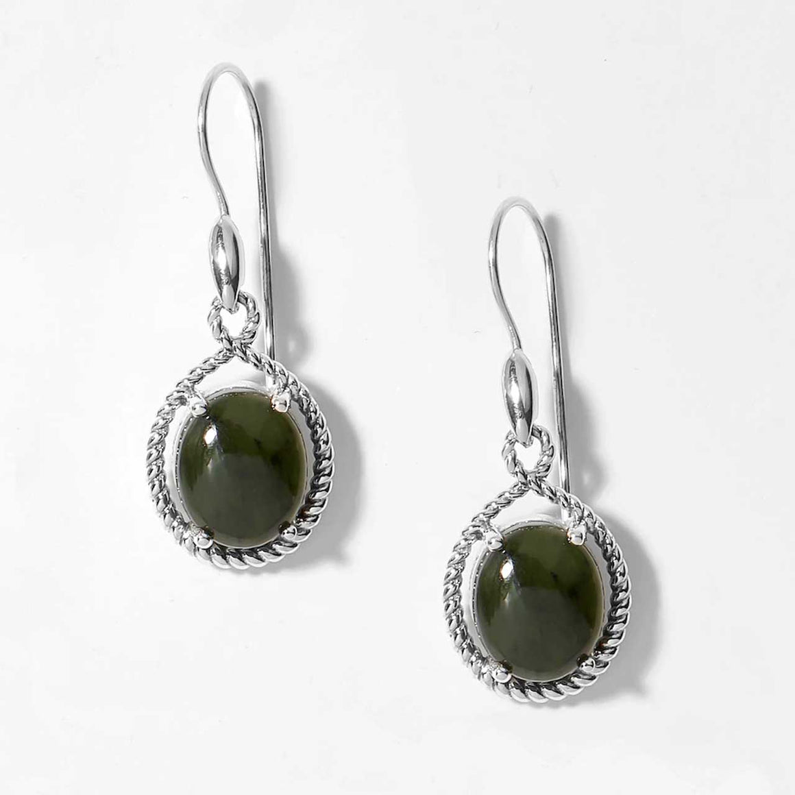 Nephrite Jade Drop Earrings