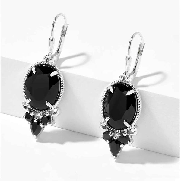 Black Spinel Earrings