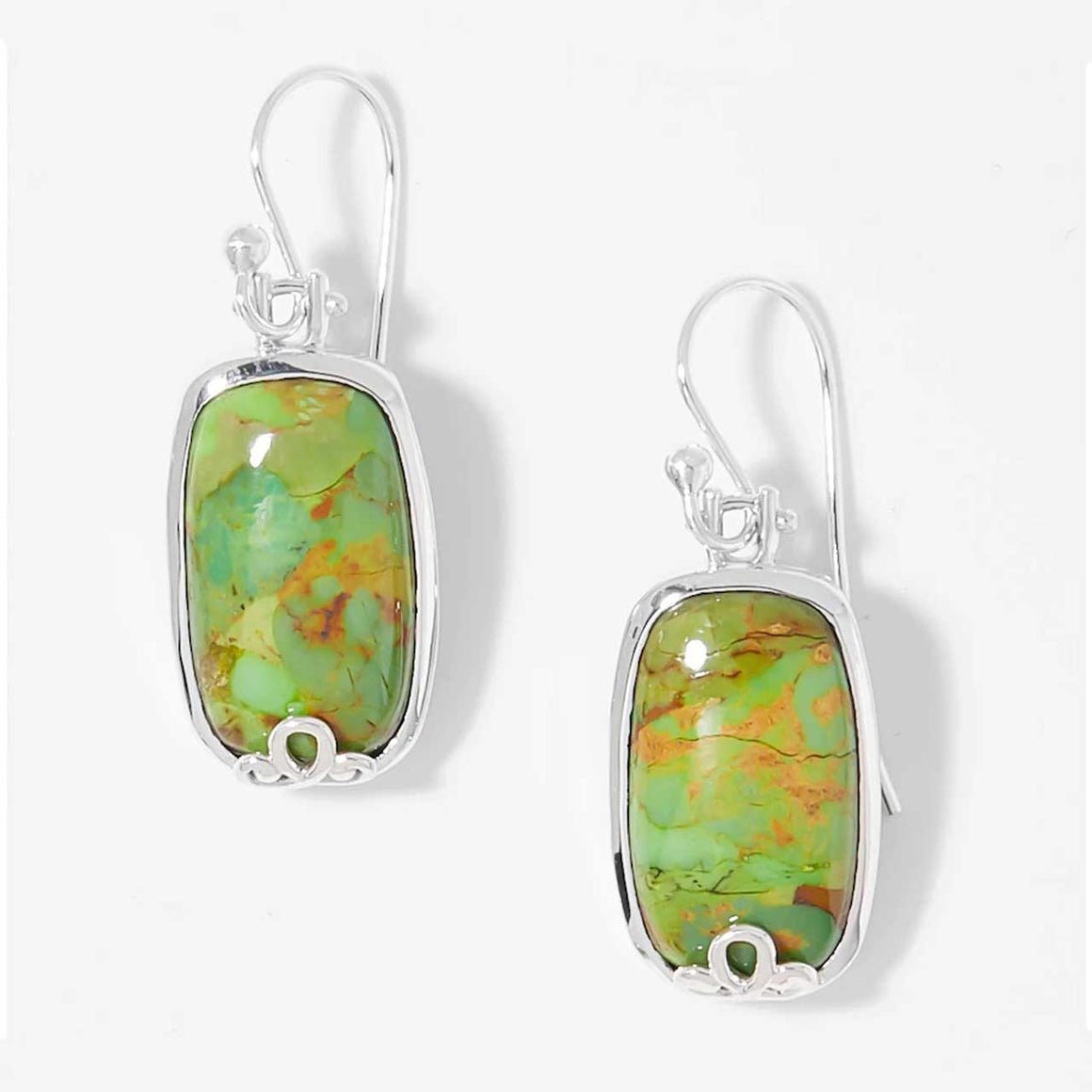 Green Mohave Turquoise Earrings