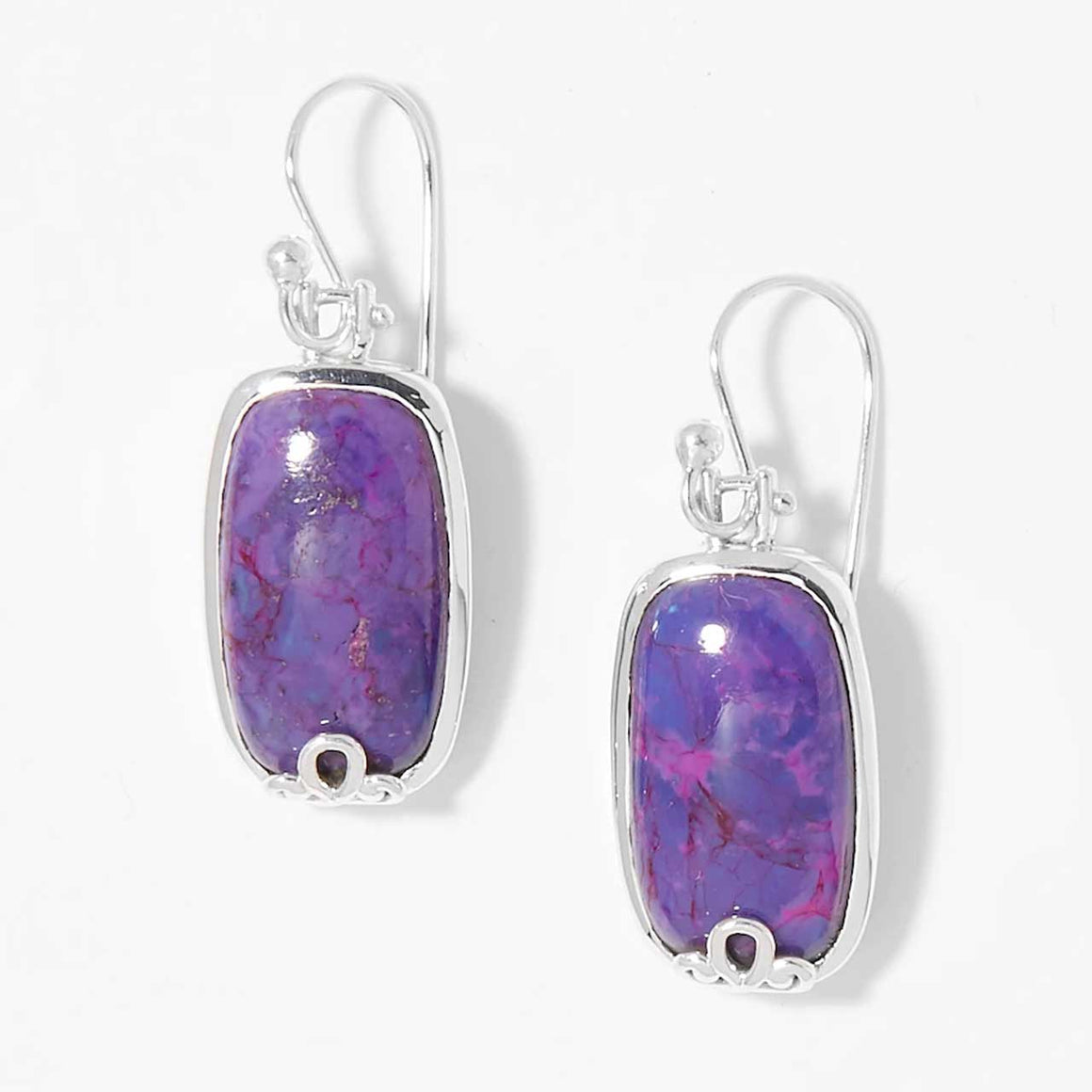 Purple Mohave Turquoise Earrings