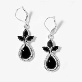 Black Spinel Earrings