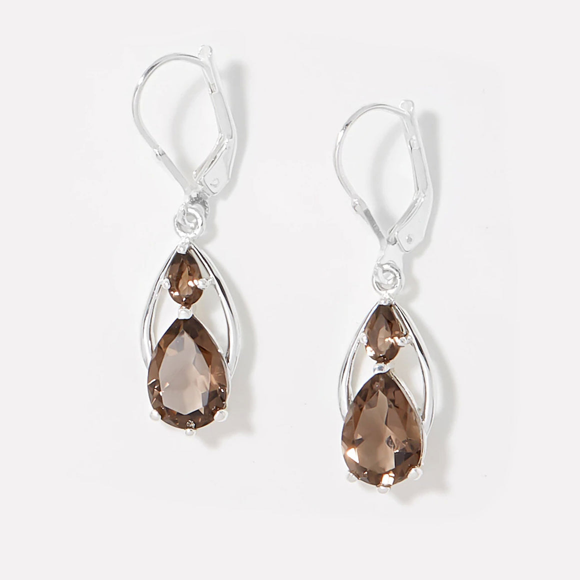 Smokey Quartz Drop Earrings