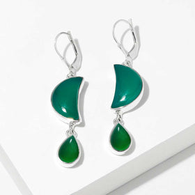Green Onyx Earrings