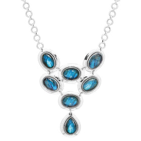 Labradorite Bold Bib Necklace