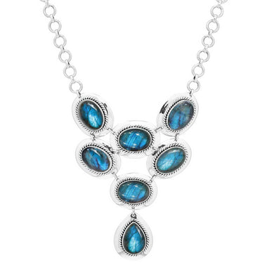 Labradorite Bold Bib Necklace