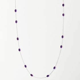 Amethyst Cabochon Necklace