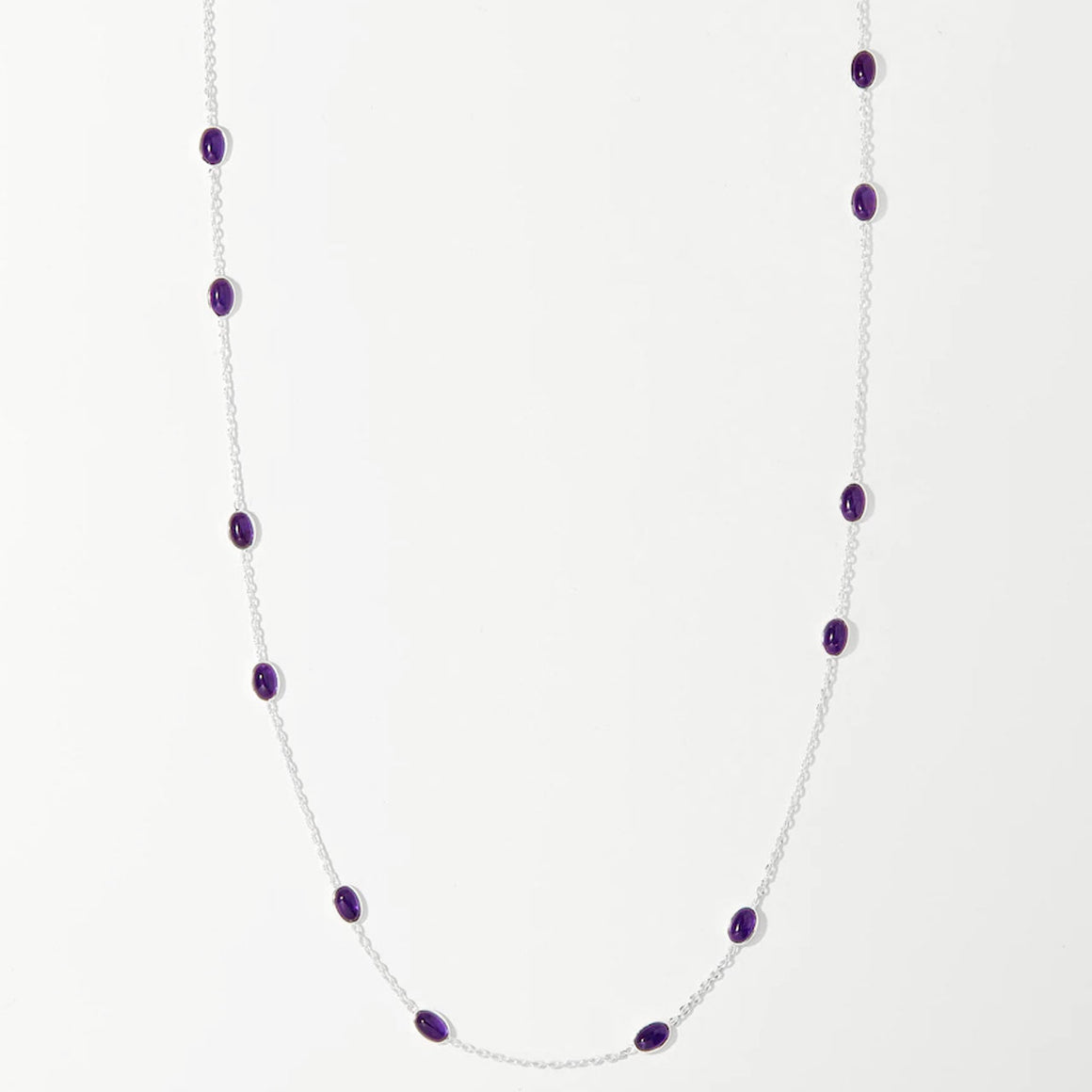 Amethyst Cabochon Necklace