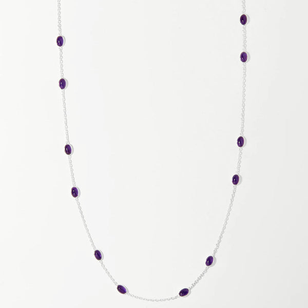 Amethyst Cabochon Necklace