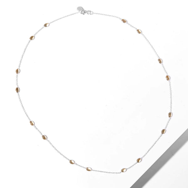 Citrine Cabochon Necklace