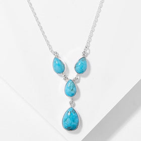Mohave Turquoise Gemstone Drop Necklace