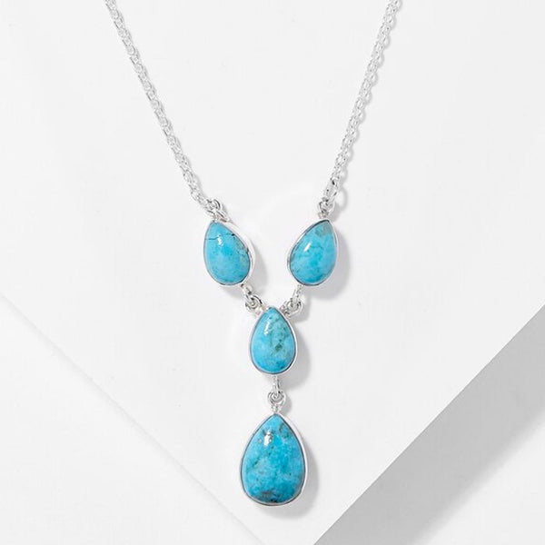 Mohave Turquoise Gemstone Drop Necklace