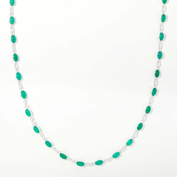Green Onyx Multi Gemstone Necklace
