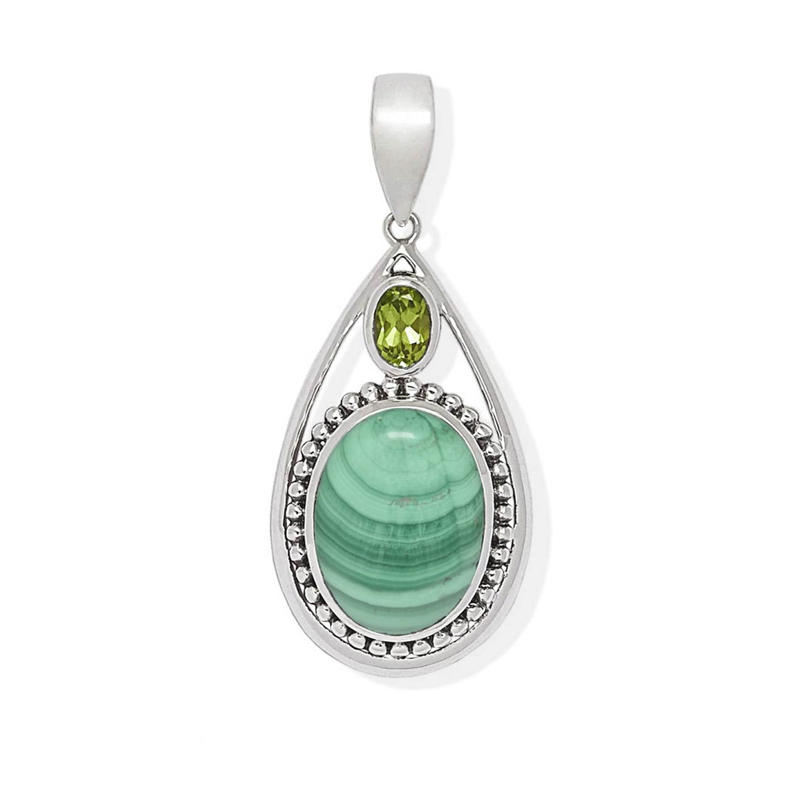 Malachite & Peridot Pendant