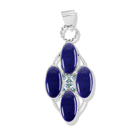 Lapis Ropework Motif Pendant