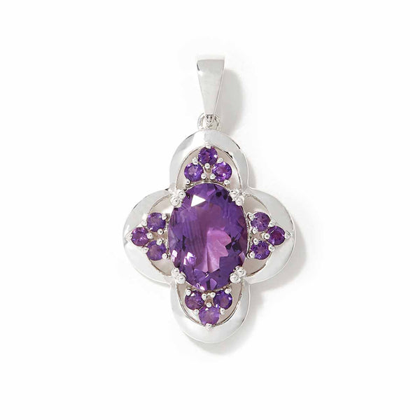 Amethyst 12x16mm Oval Pendant