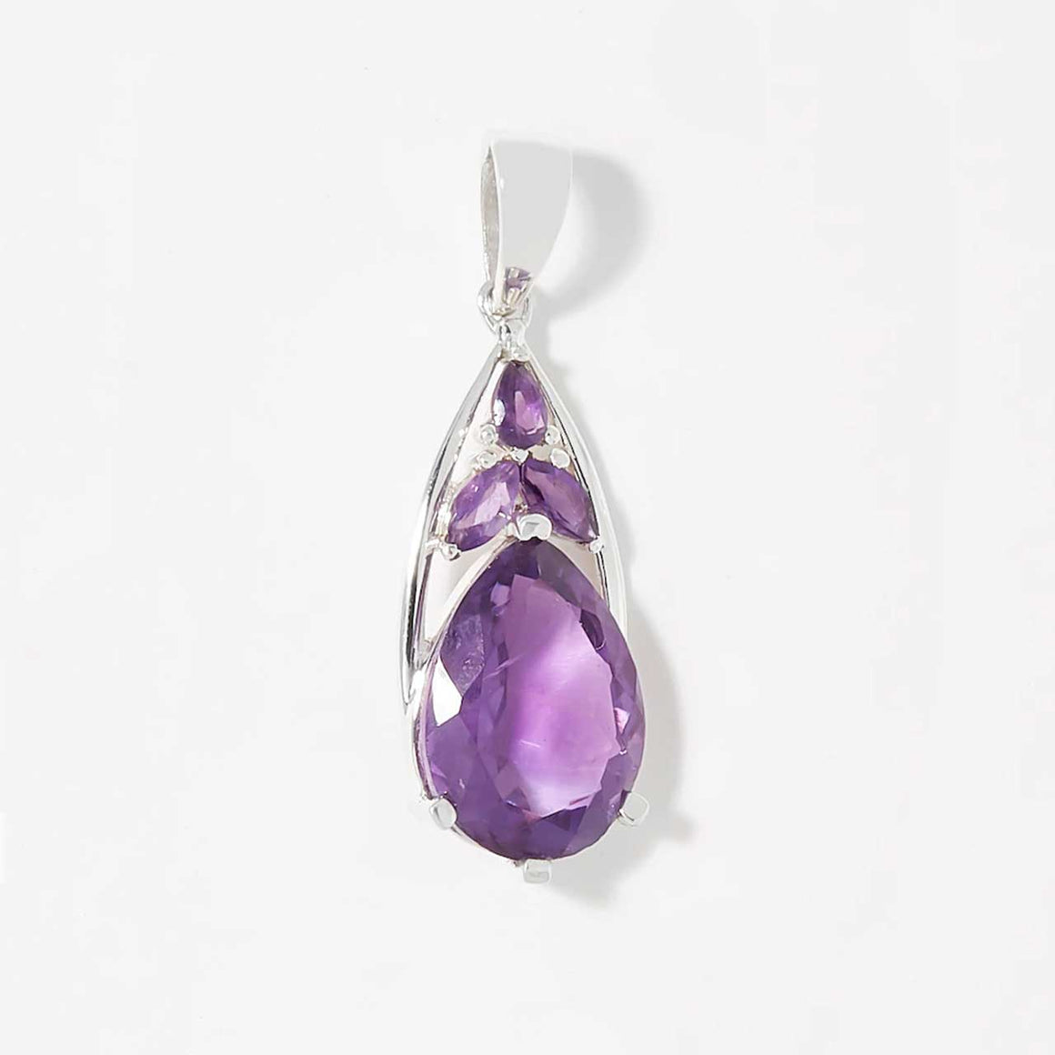 Amethyst 13x18mm Teardrop Pendant