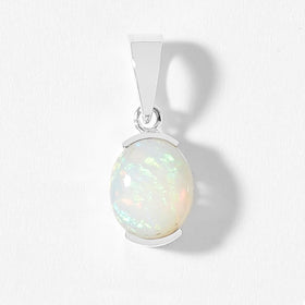 Opal Pendant with Decorative Gallery