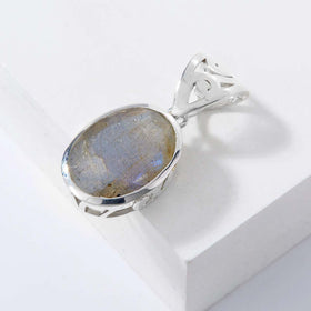 Faceted Labradorite Decorative Gallery Pendant