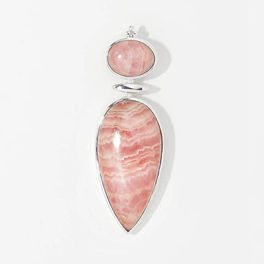 Rhodochrosite Modern Bold Pendant