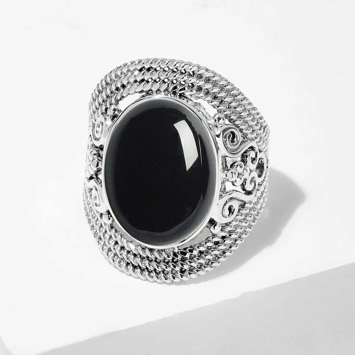 Black Spinel Ring