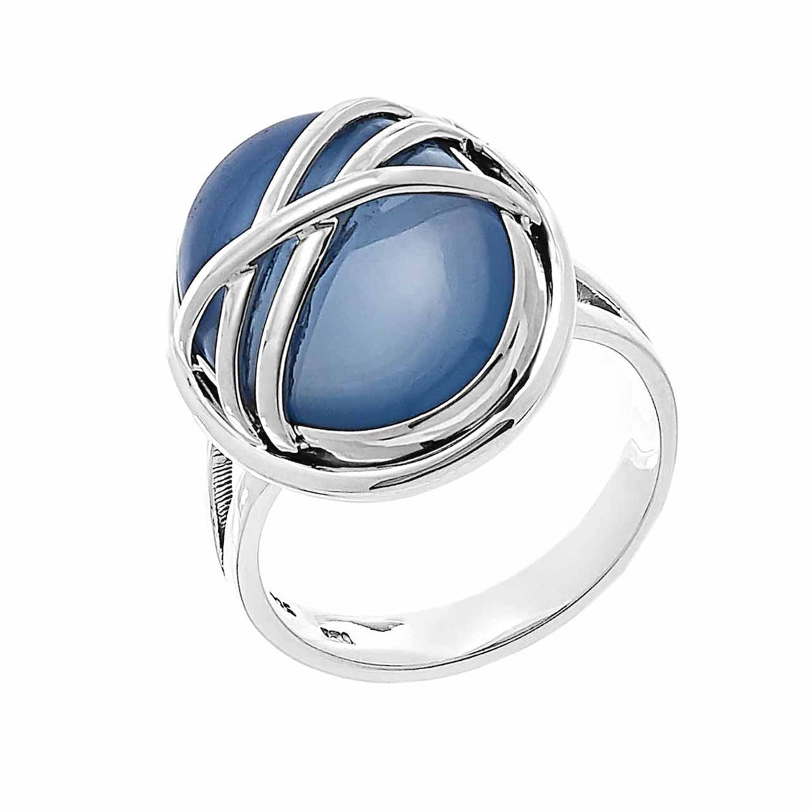 Blue Chalcedony Ring