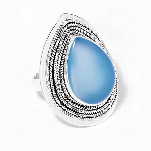 Blue Chalcedony Ring