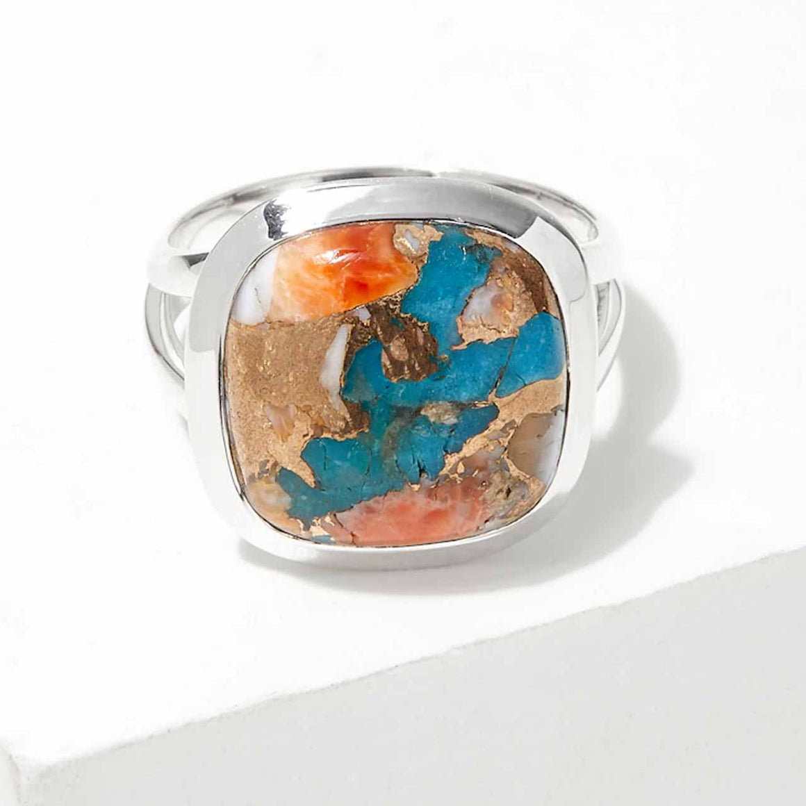 Spiny Oyster Turquoise Ring