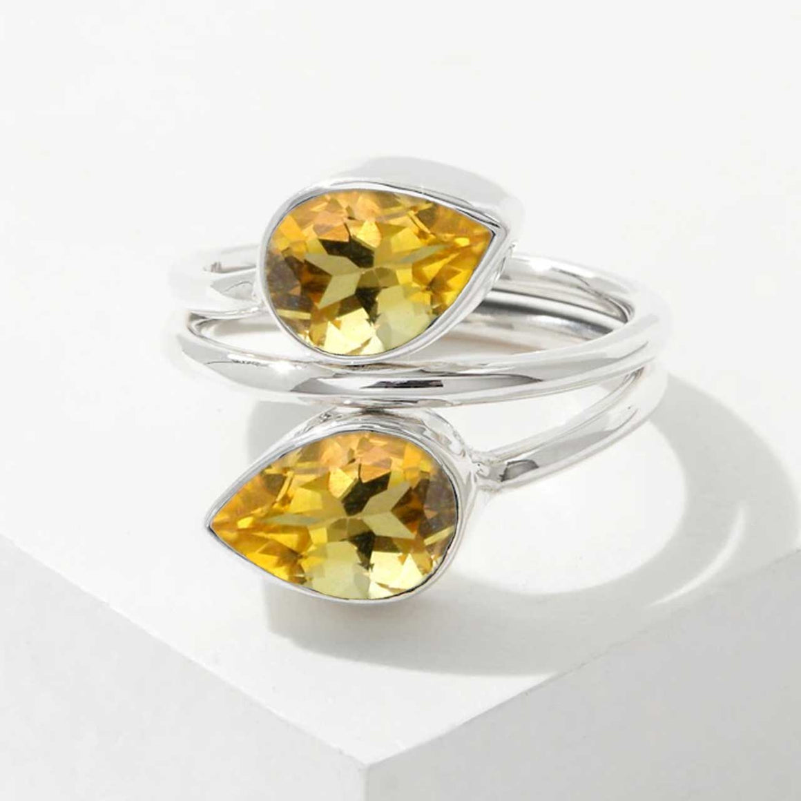 Citrine ByPass Ring