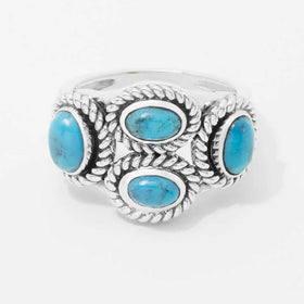 Mohave Turquoise Four Stone Ring