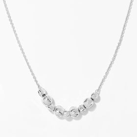 Diamond Cut Bead Necklace